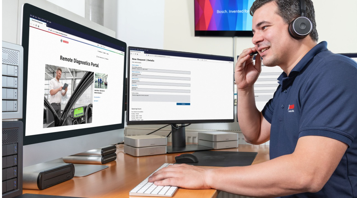 Remote Diag les membres Bosch Car Service premiers de cordée